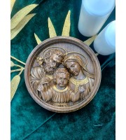 Holy Family Plaque - Gold