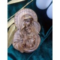 Our Lady of Tenderness Plaque - Gold