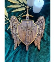 St. Michael the Archangel Plaque - Gold